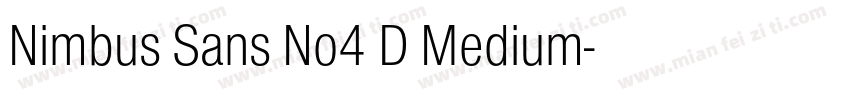 Nimbus Sans No4 D Medium字体转换